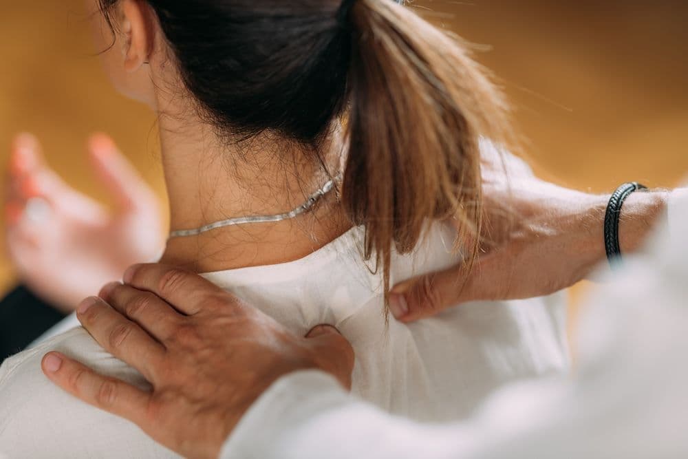 Massage im Schulter- und Nackenbereich